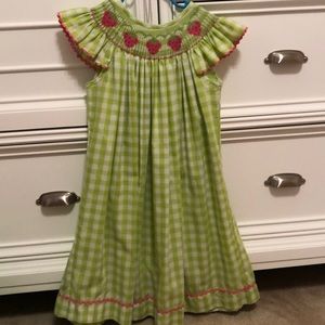 Smocked Strawberry Dress